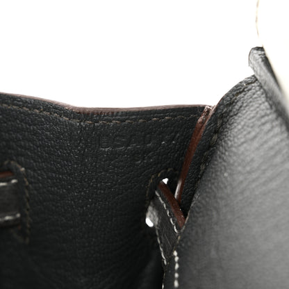 Hermes Ostrich Horseshoe Birkin 25 Gris Perle Gris Meyer 7 of 12