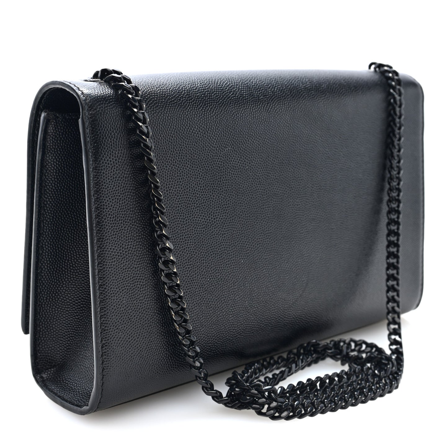 Grain De Poudre Medium Classic Monogram Monochrome Kate Satchel Black