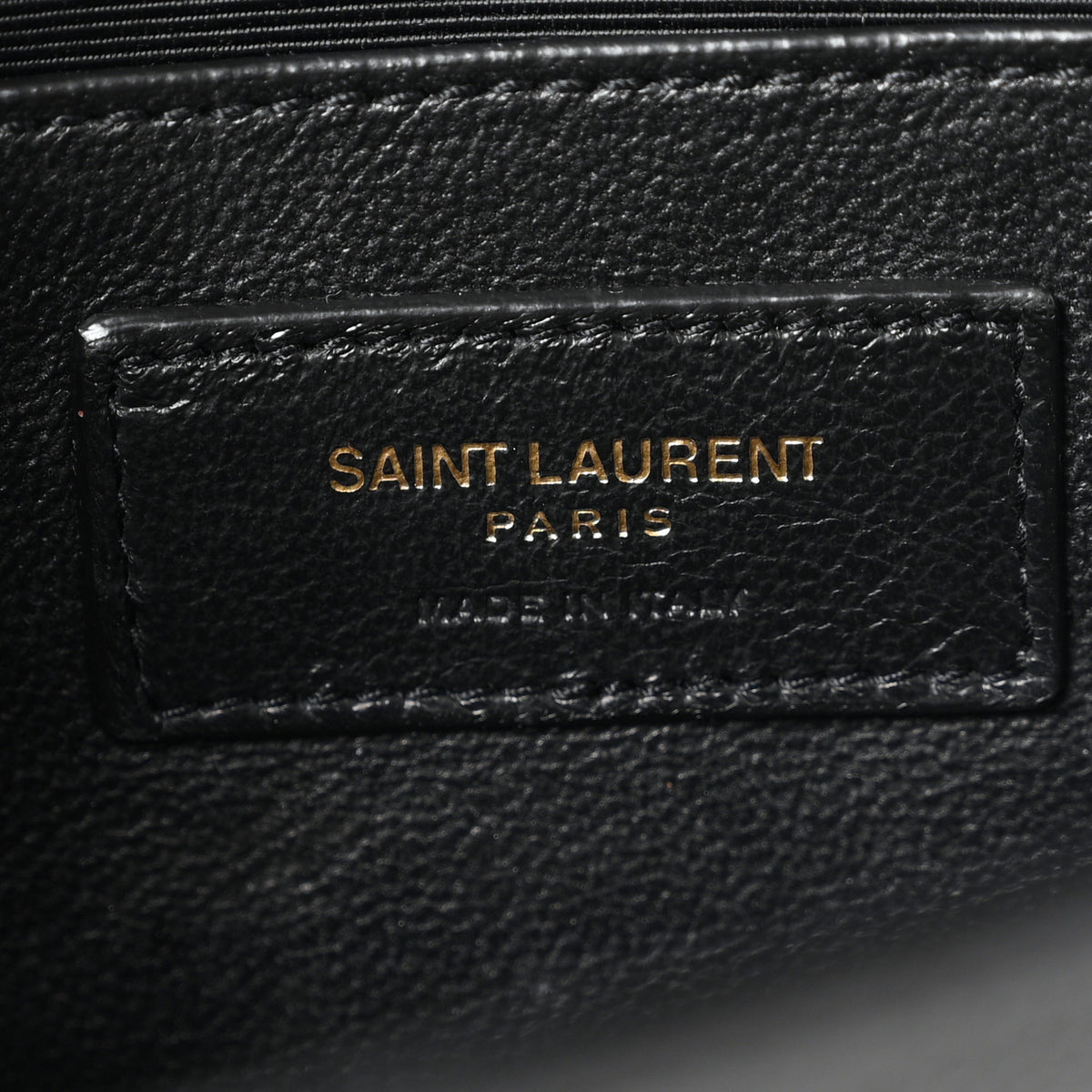 Saint Laurent Grain De Poudre Monogram Cassandre Clutch Black 6 of 11