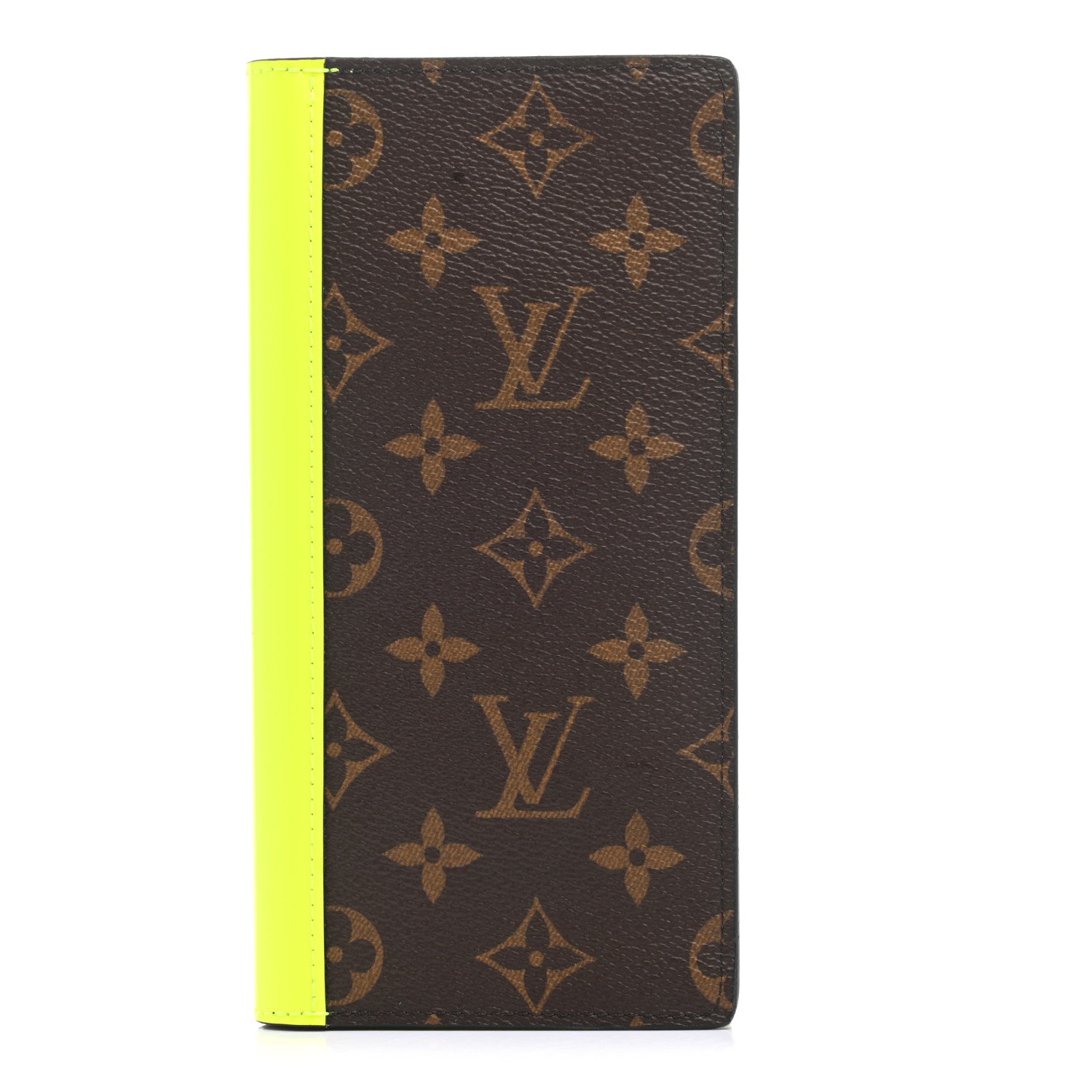 Louis Vuitton Monogram Macassar Brazza Wallet Florescent Yellow 1 of 6