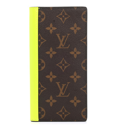 Louis Vuitton Monogram Macassar Brazza Wallet Florescent Yellow 1 of 6