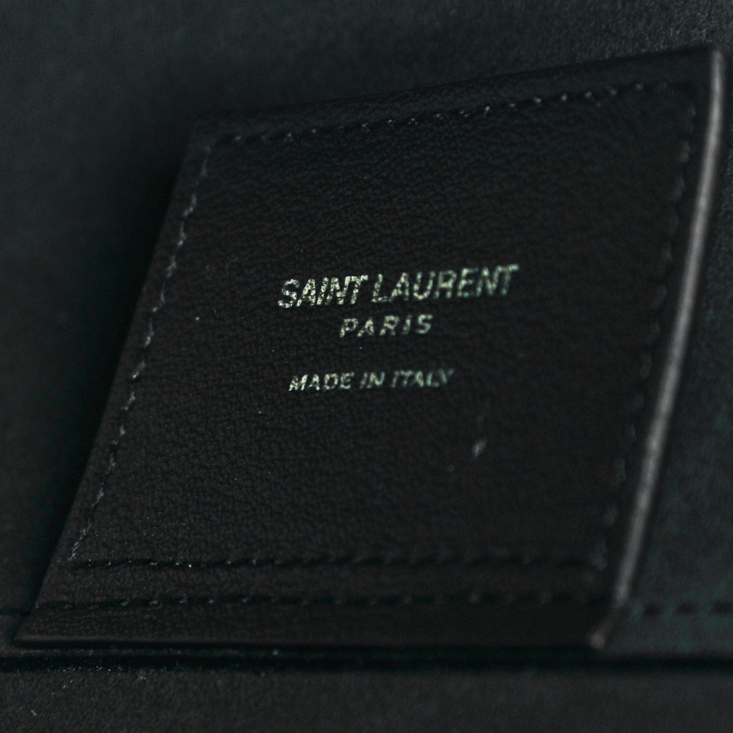 Saint Laurent Calfskin Large Shopping Tote Navy 7 of 10