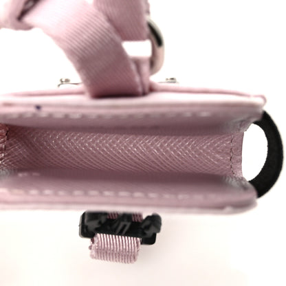 Prada Tessuto Nylon Metal Triangle Airpods Pro Case Alabastro 3 of 5