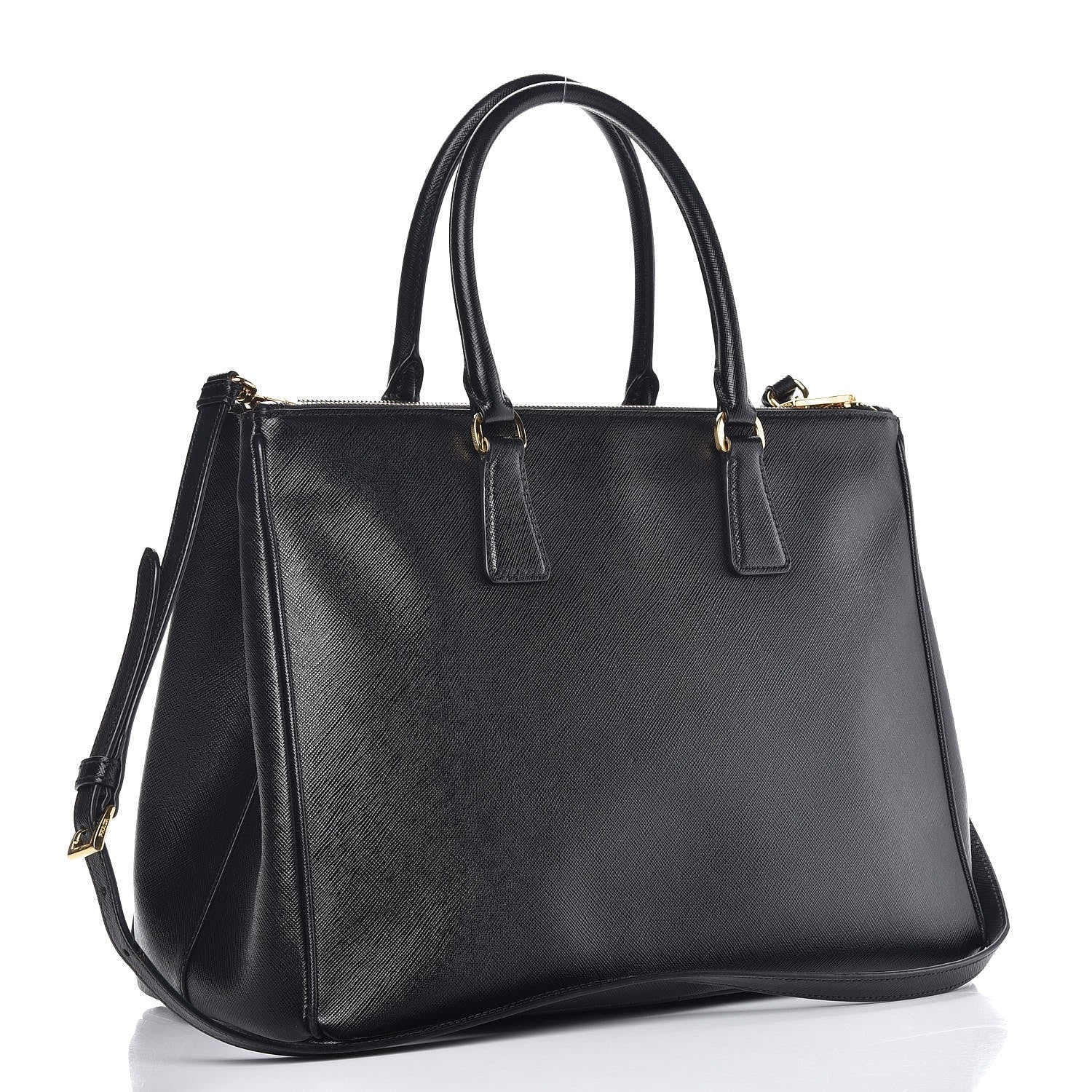 Prada Saffiano Large Galleria Double Zip Tote Black 4 of 15
