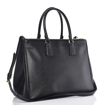 Prada Saffiano Large Galleria Double Zip Tote Black 4 of 15