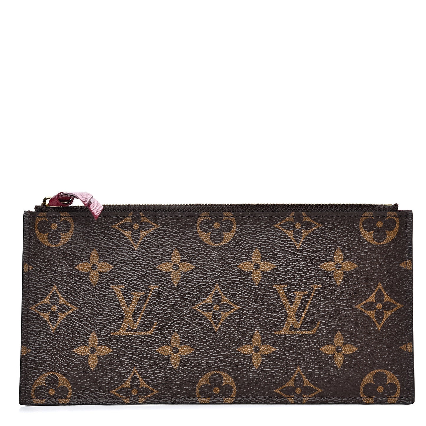Monogram Felicie Chain Wallet Zippered Insert Fuchsia
