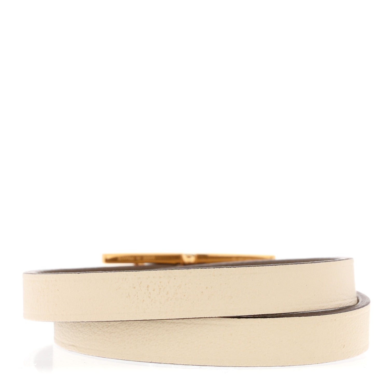 Hermes Swift Behapi Double Tour Reversible Bracelet T3 Etoupe Nata 3 of 6