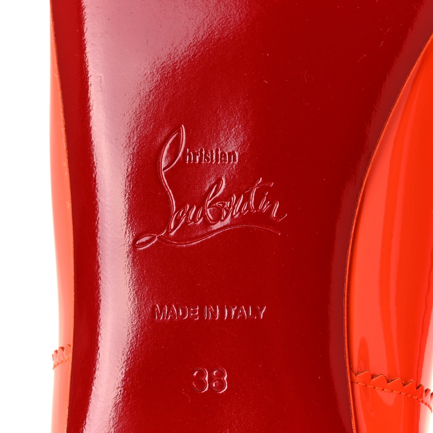 Christian Louboutin Patent Mamadrague Flats 38 Sunrise 6 of 8