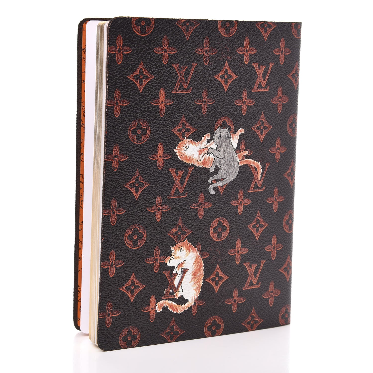 Louis Vuitton Catogram Clemence Notebook MM Marron 3 of 8