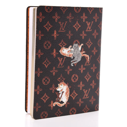 Louis Vuitton Catogram Clemence Notebook MM Marron 3 of 8