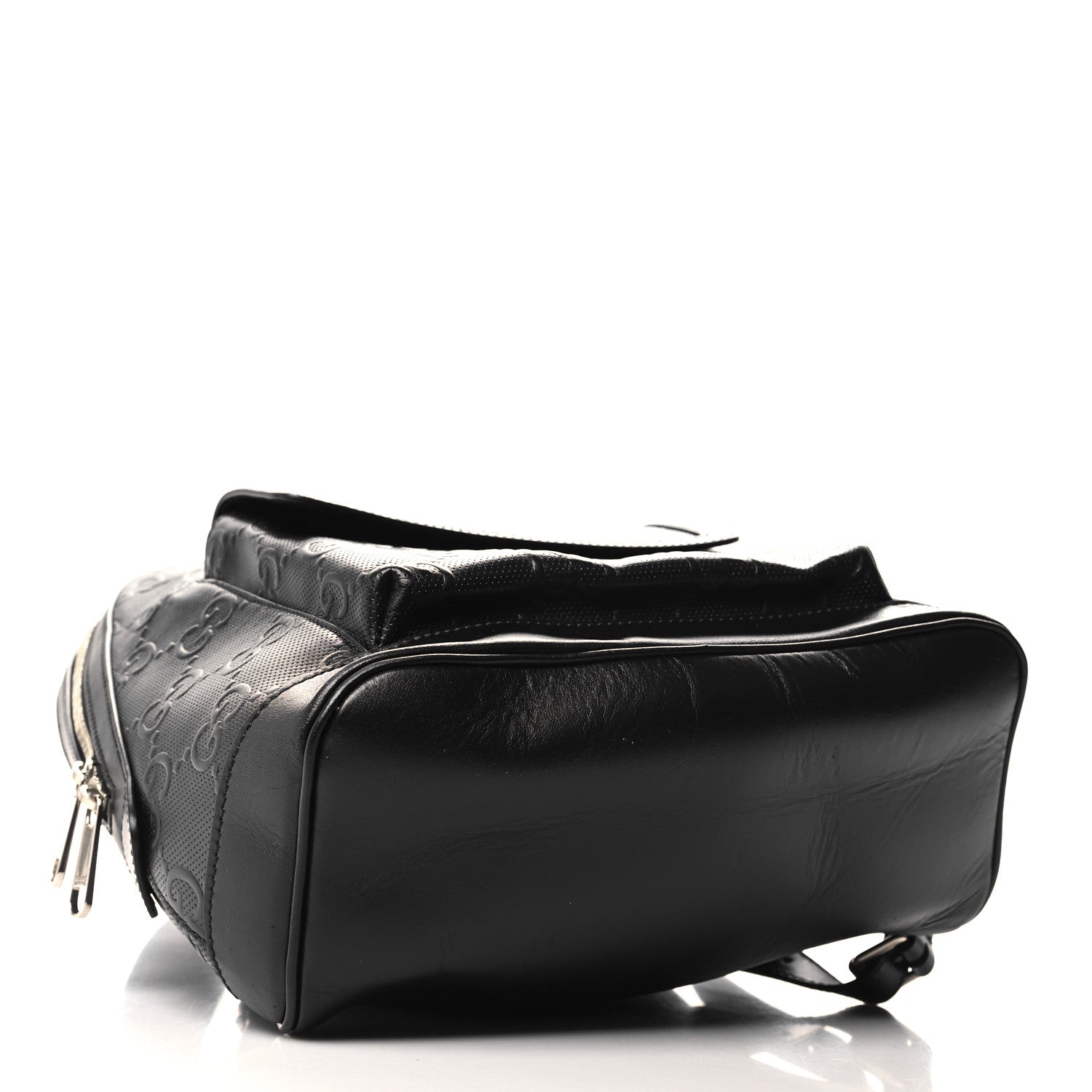 Gucci Calfskin GG Tennis Embossed Backpack Black 4 of 10