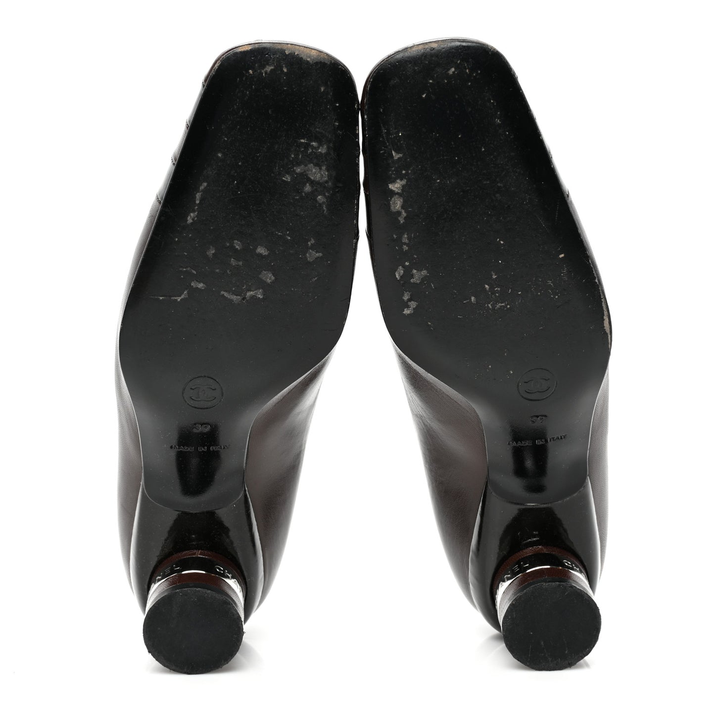 Lambskin Patent Pumps 39 Brown