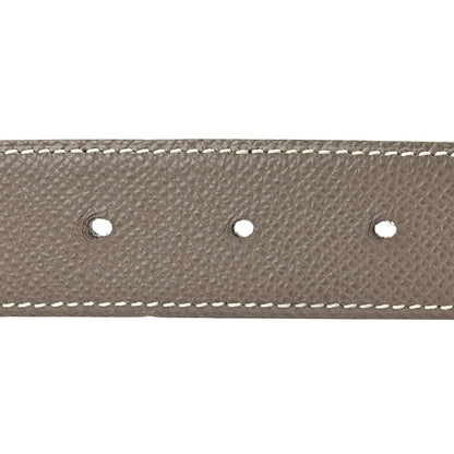 Hermes Swift Epsom 32mm H Belt 85 34 Black Etoupe 5 of 7