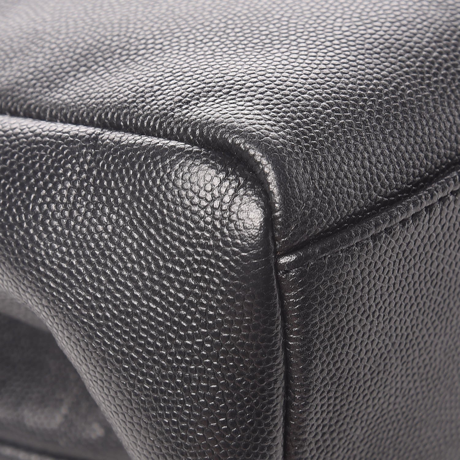 Saint Laurent Grain De Poudre Medium West Hollywood Monogram Fold-Over Black 11 of 12