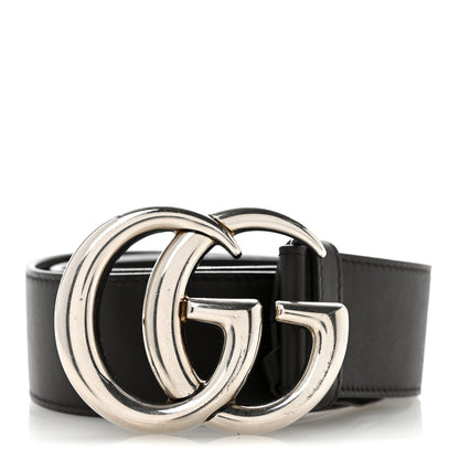 Gucci Moon Calfskin Nickel Double G 40mm Belt 85 34 Dark Cocoa 1 of 8