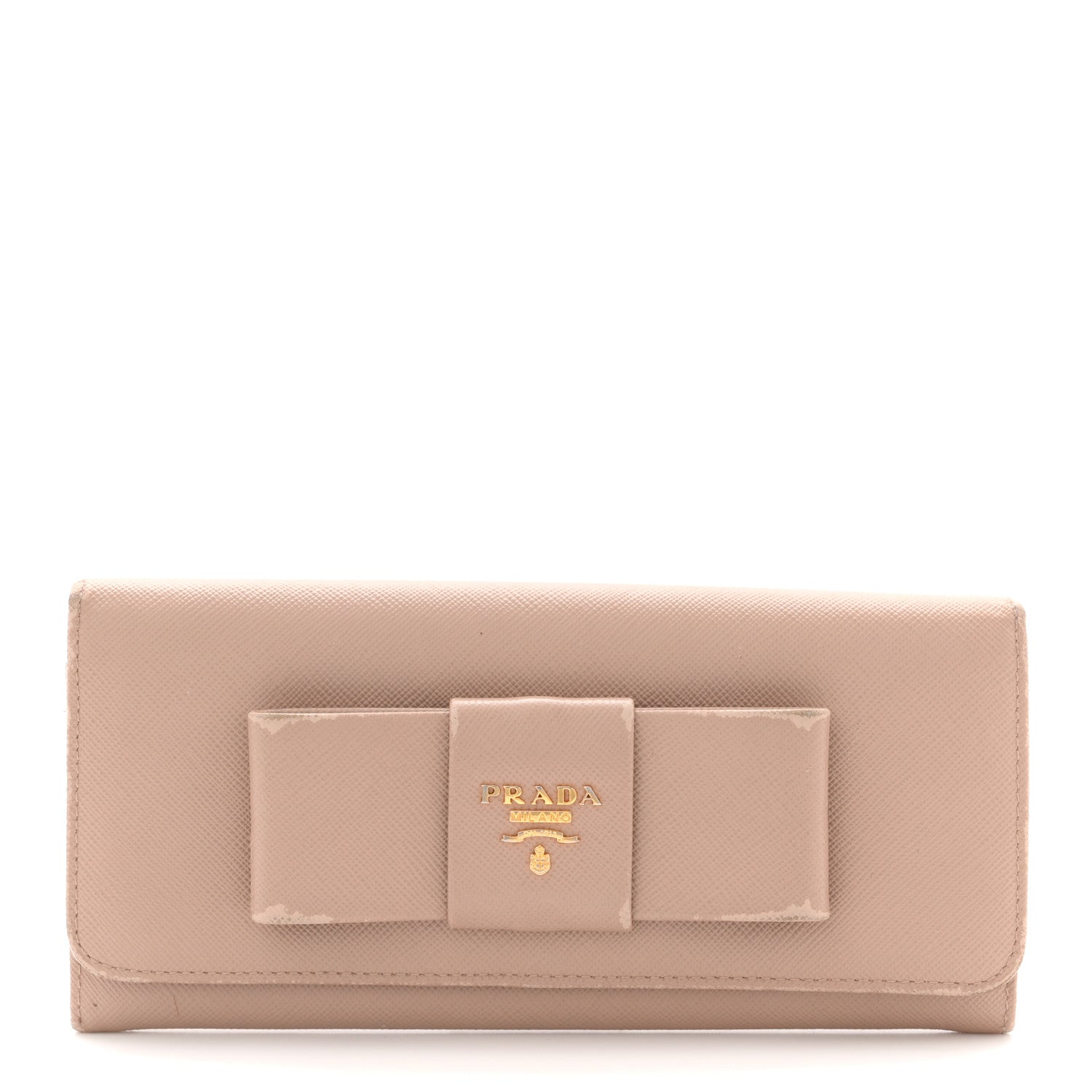 Prada Saffiano Fiocco Bow Continental Wallet Cammeo 1 of 13