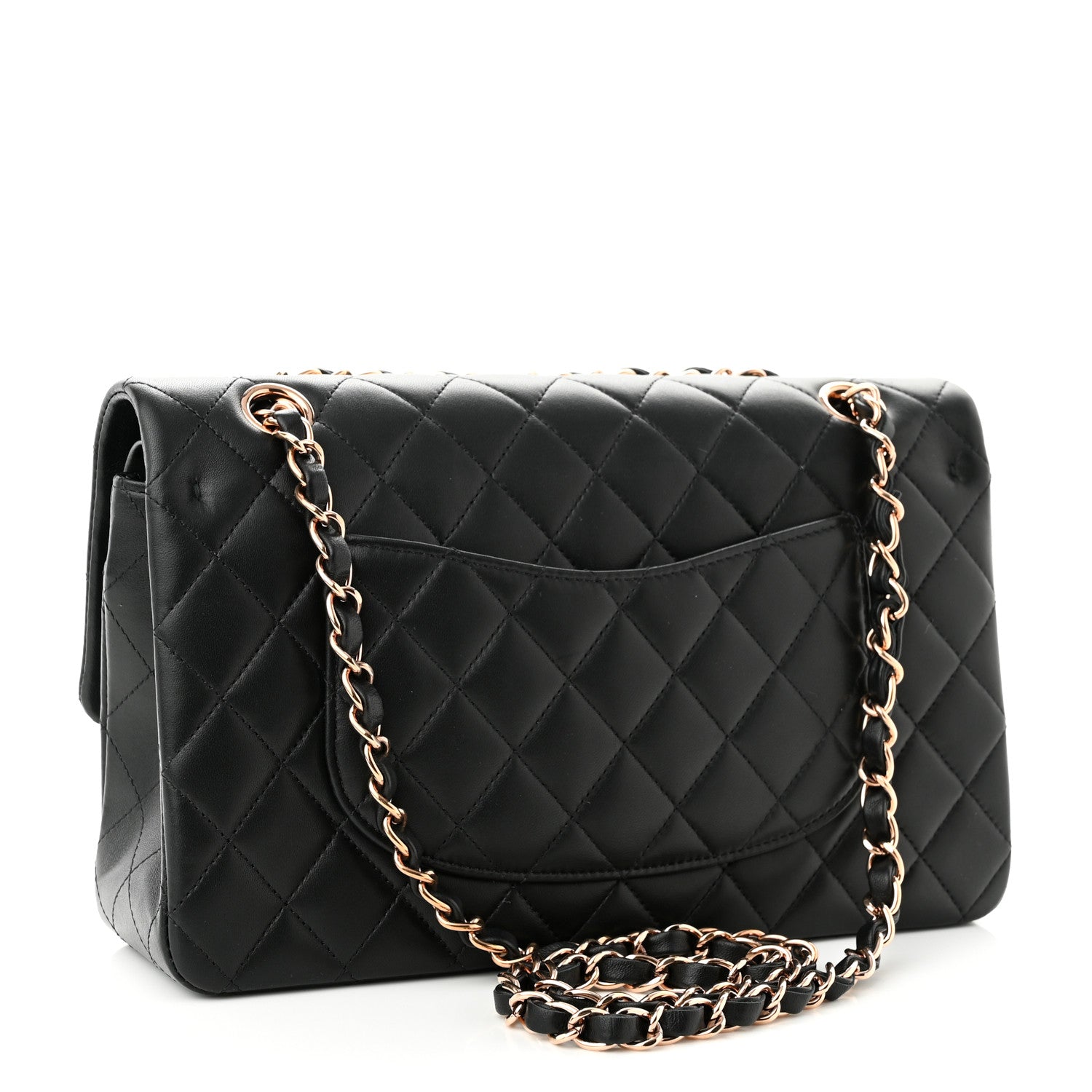 Chanel Lambskin Quilted Medium Double Flap Black 3 of 11
