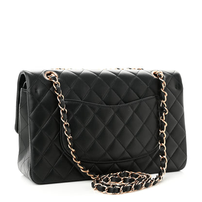 Chanel Lambskin Quilted Medium Double Flap Black 3 of 11