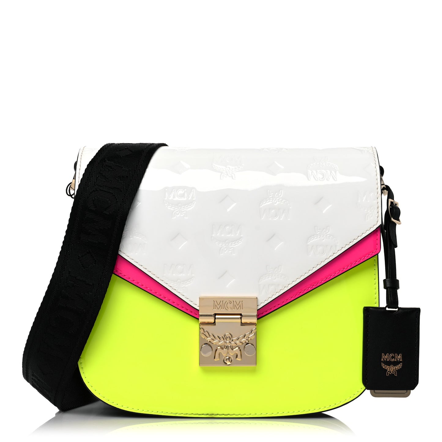 Patent Small Tracy Shoulder Bag Bright White