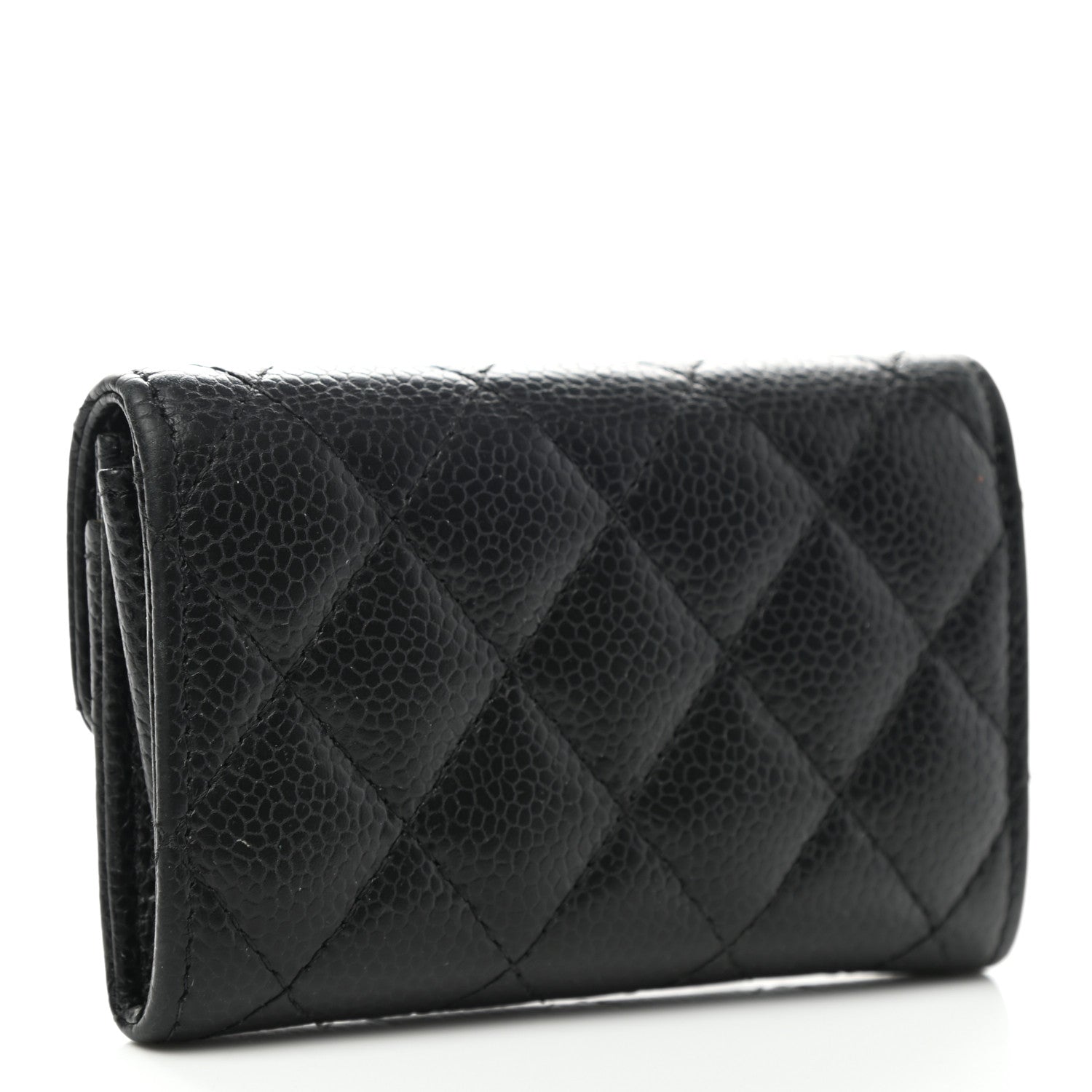 Chanel Caviar Quilted Flap Card Holder Black 3 of 10