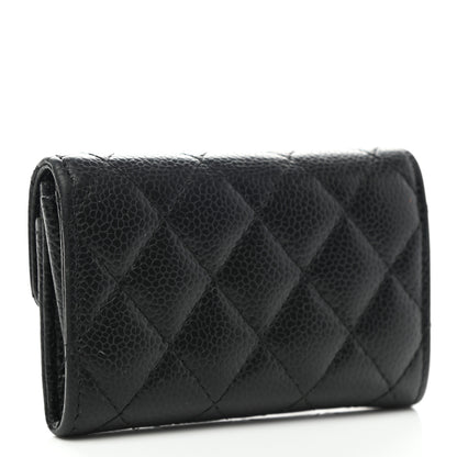 Chanel Caviar Quilted Flap Card Holder Black 3 of 10