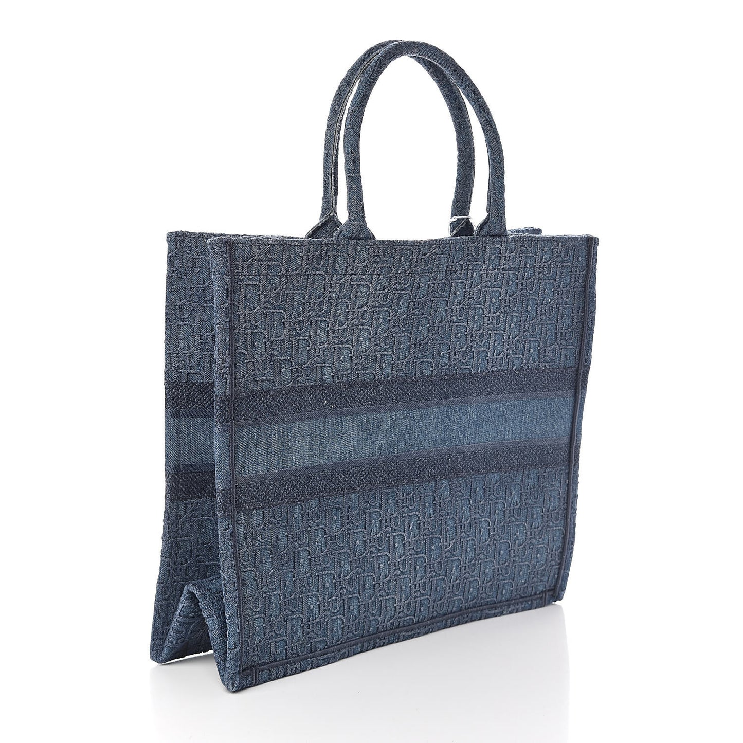 Oblique Denim Book Tote Denim Blue