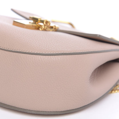 Chloe Grained Lambskin Drew Shoulder Bag Cement Pink 8 of 8