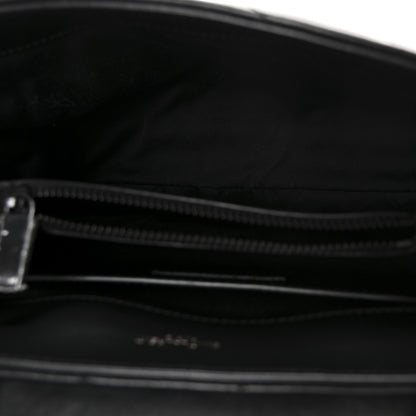 Saint Laurent Calfskin Y Quilted Monogram Monochrome Small Loulou Chain Satchel Black 5 of 10