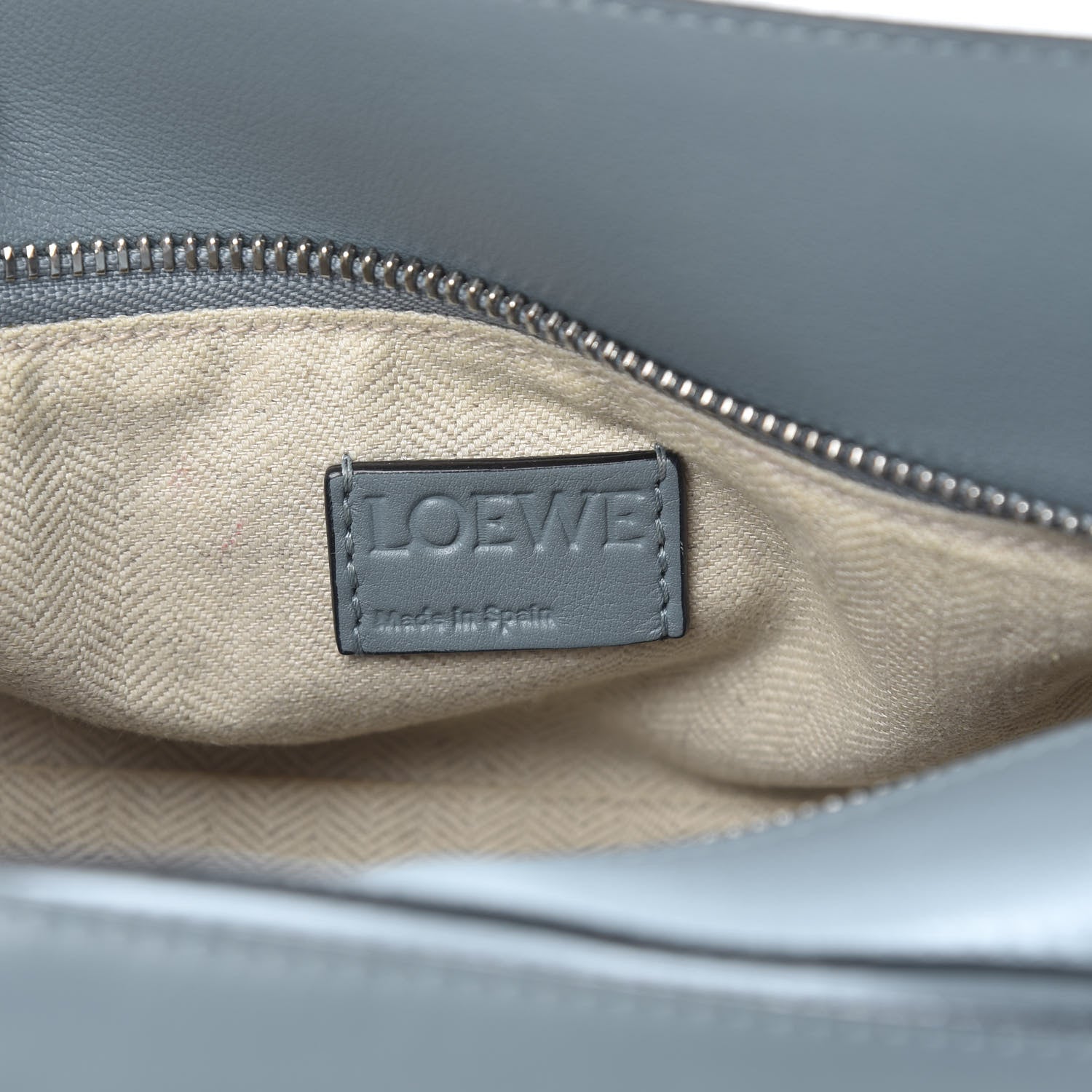 Loewe Calfskin Small Puzzle Bag Stone Blue 6 of 12