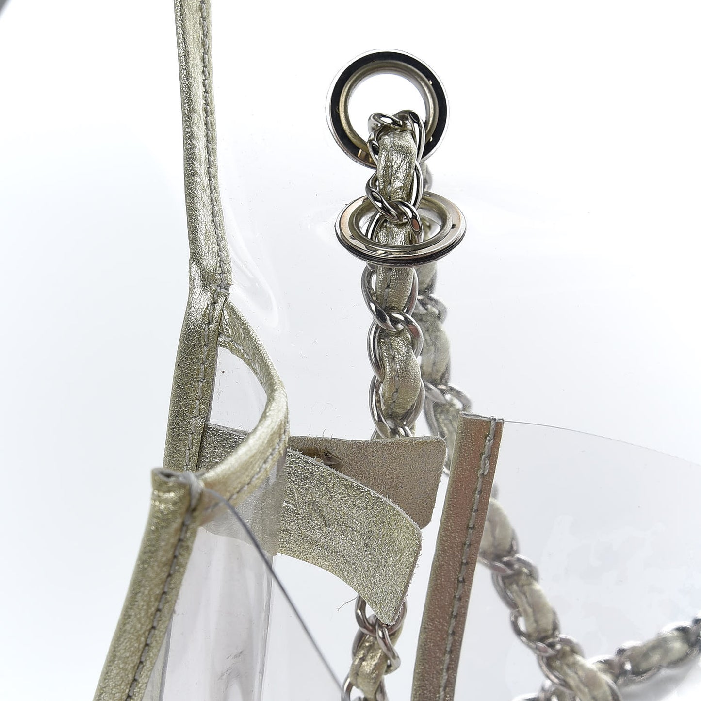 Lambskin Vinyl Large Naked Flap Silver