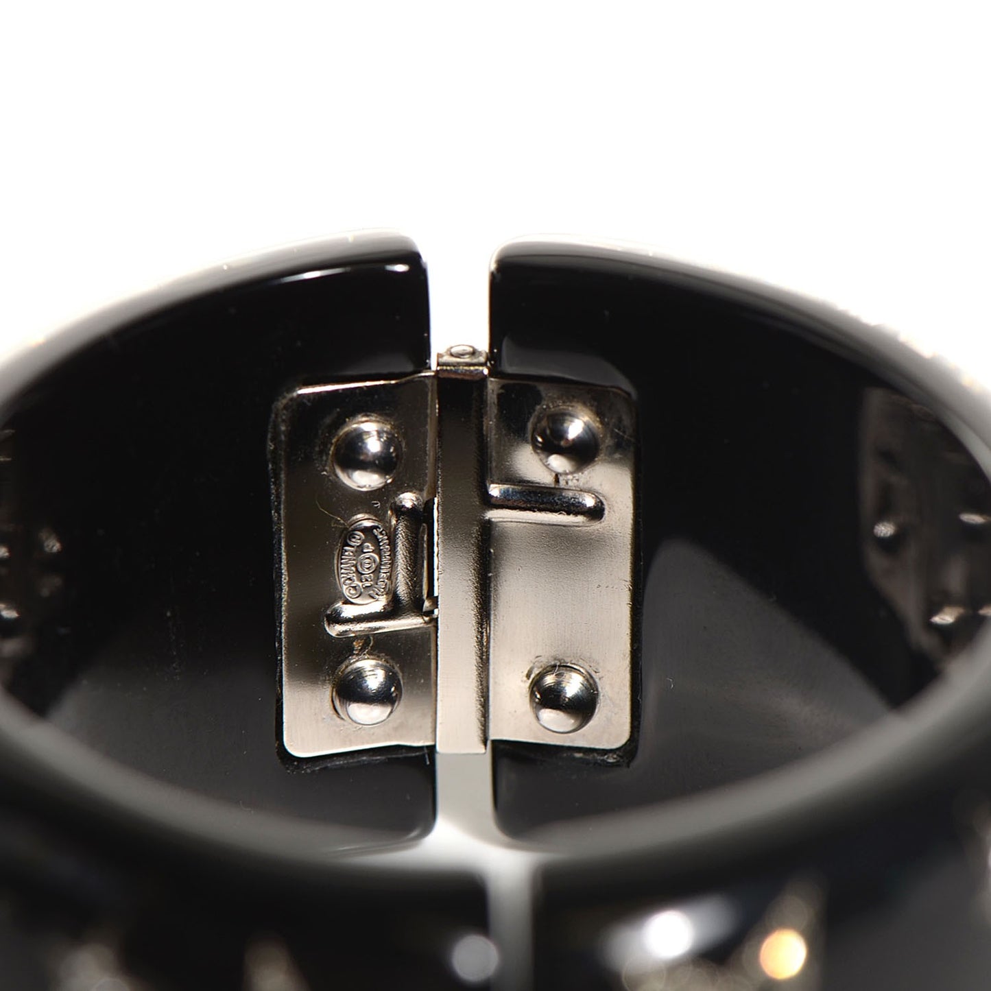 Resin Strass CC Stars Cuff Black