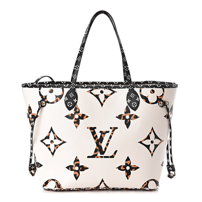 Louis Vuitton Monogram Giant Jungle Neverfull MM Ivory 3 of 12