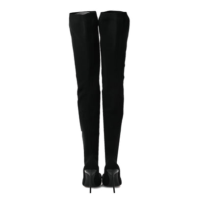 Balenciaga Knit Fetish Anatomic 110 Boots 39 Black 6 of 8