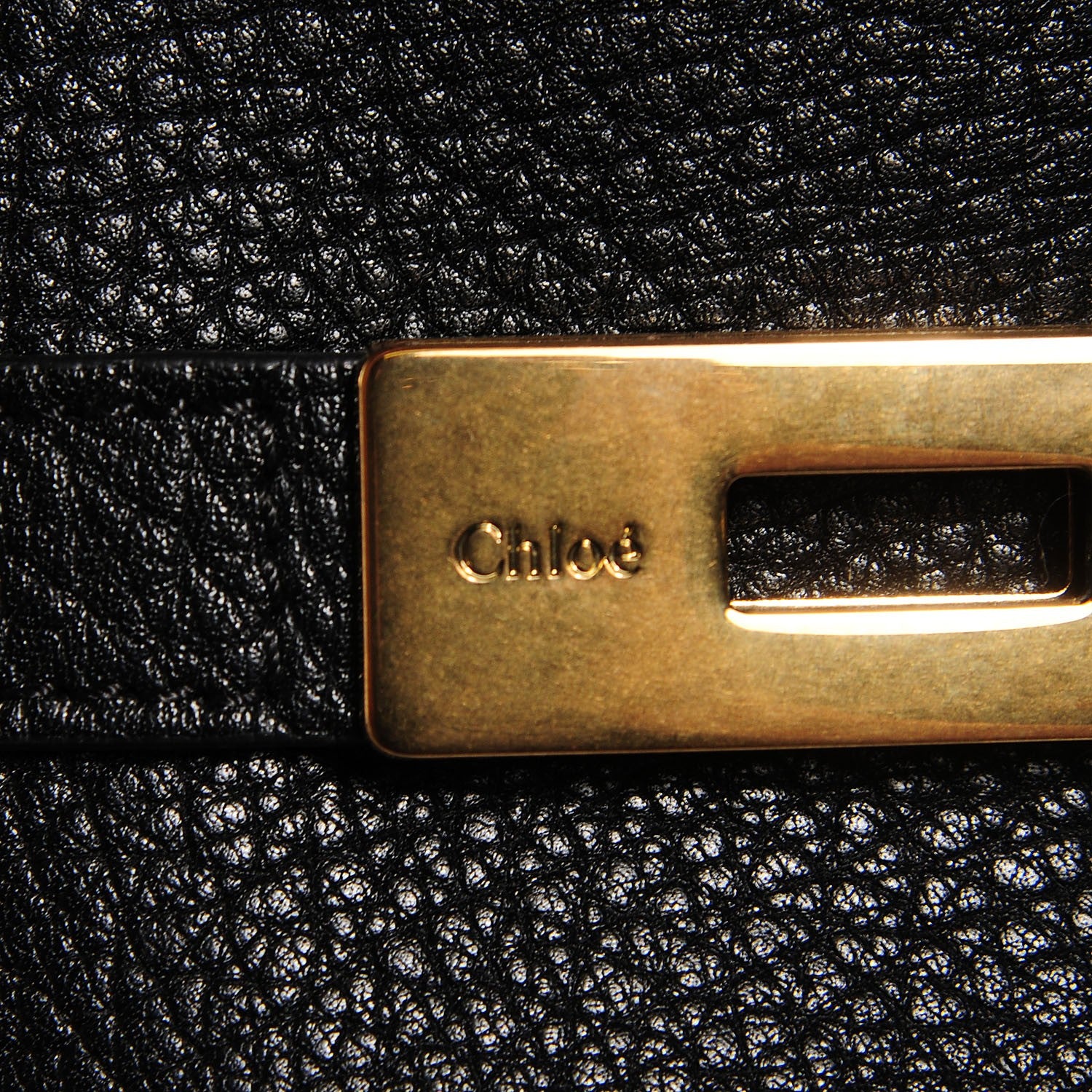 Chloe Grained Lambskin Large Charlotte Tote Black 9 of 9