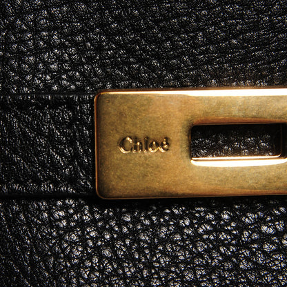 Chloe Grained Lambskin Large Charlotte Tote Black 9 of 9
