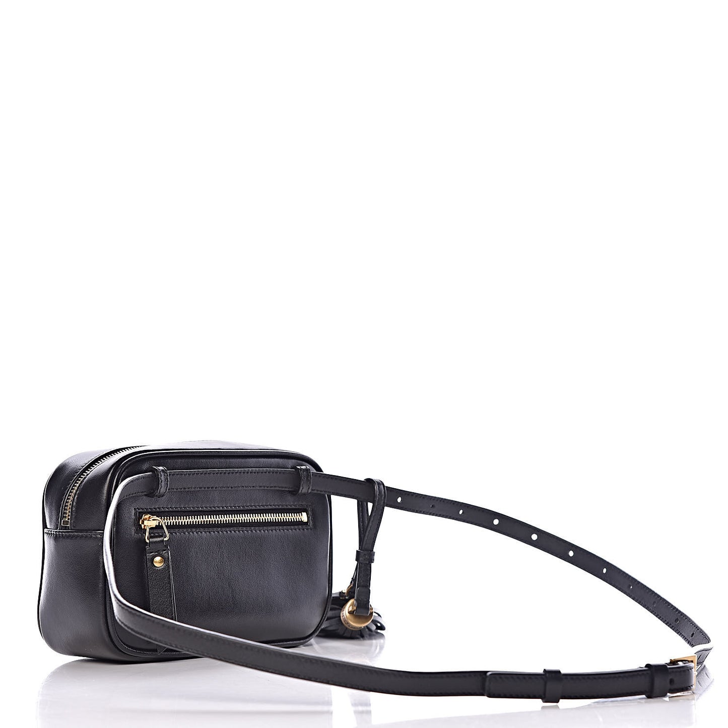 Calfskin Matelasse Monogram Lou Belt Bag Black