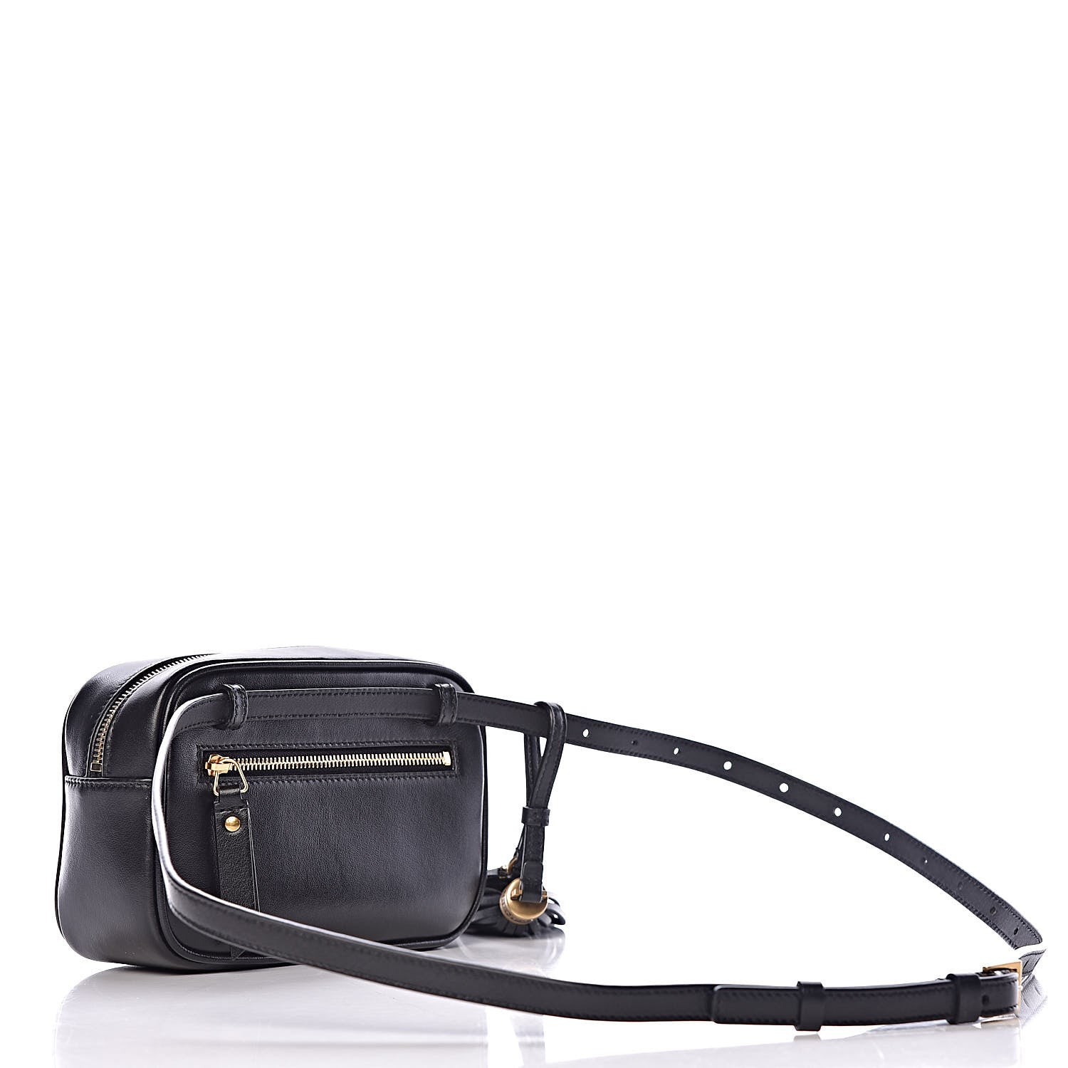 Saint Laurent Calfskin Matelasse Monogram Lou Belt Bag Black 3 of 9