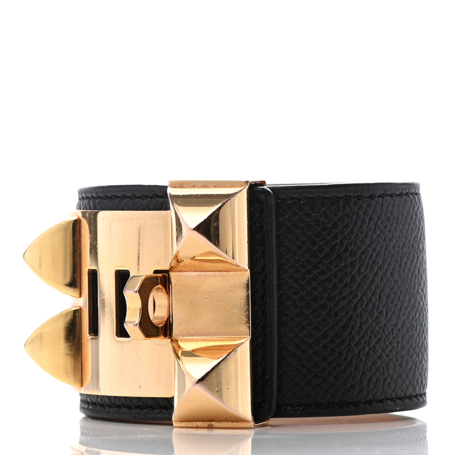 Hermes Epsom Collier de Chien CDC Bracelet S Black 2 of 7