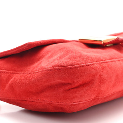Fendi Suede Baguette Red 8 of 10