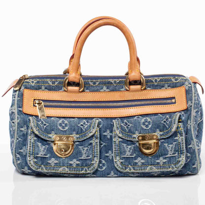 Louis Vuitton Monogram Denim Neo Speedy Blue 1 of 9
