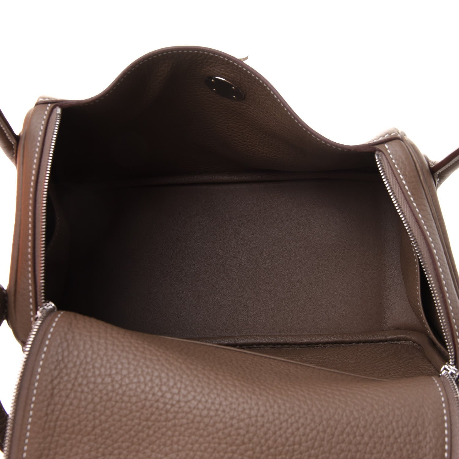 Hermes Taurillon Clemence Lindy 26 Etoupe 5 of 11