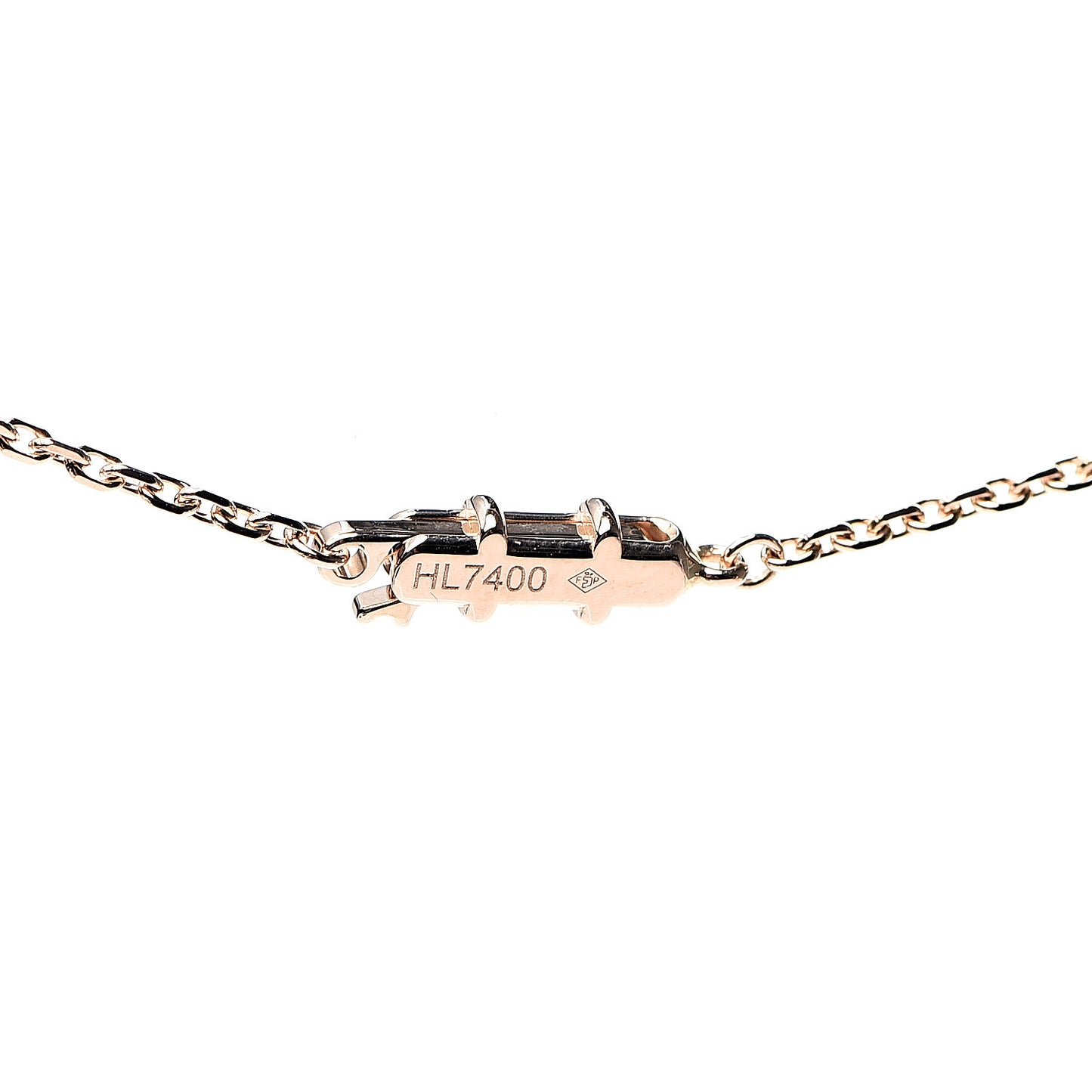 18K Pink Gold Medium Hearts and Symbols Necklace