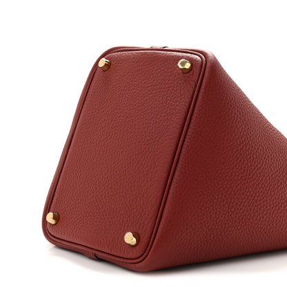 Hermes Taurillon Clemence Picotin Lock 18 PM Rouge H 10 of 11