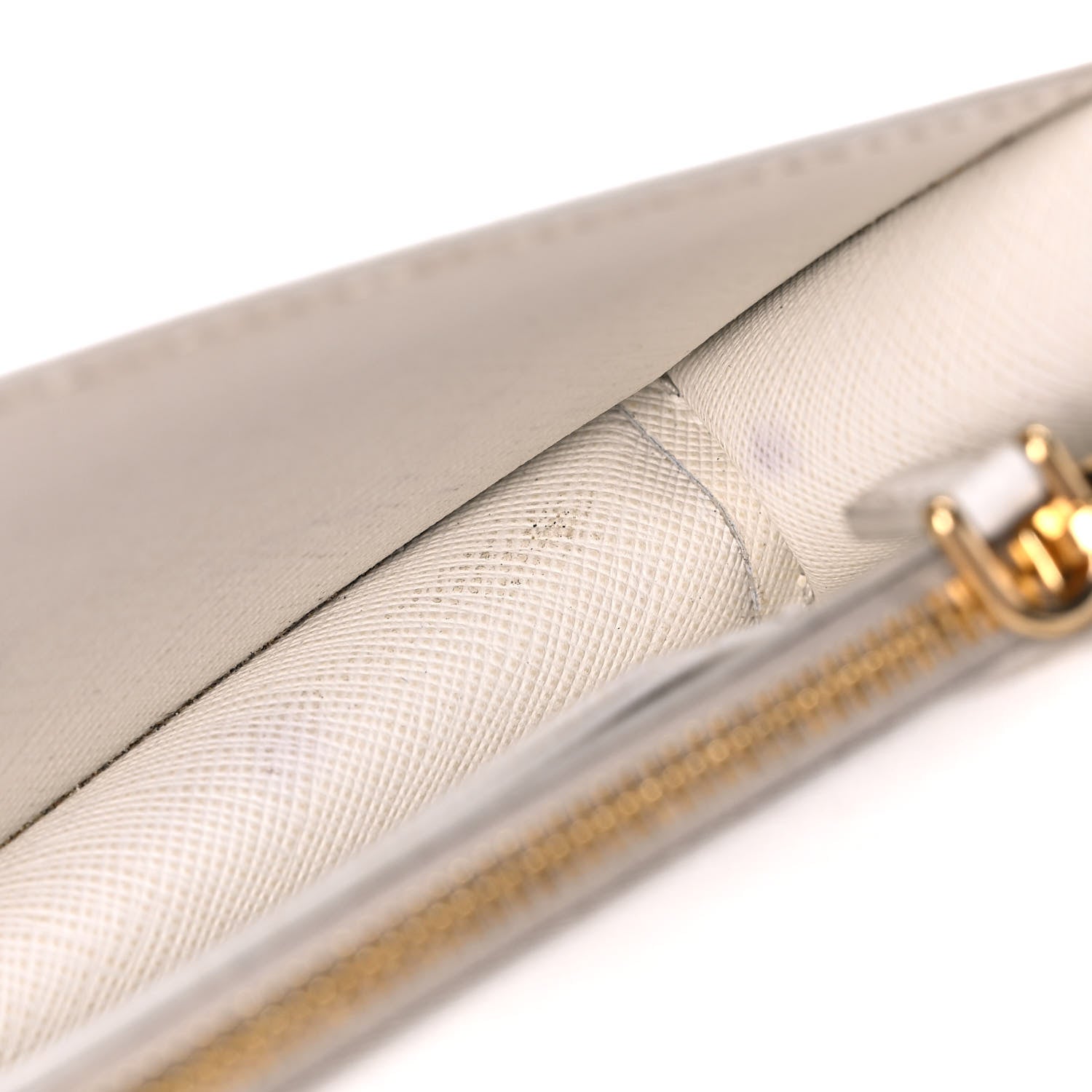Prada Saffiano Shine Monochrome Mini Flap Crossbody Wristlet Bag Bianco 12 of 20