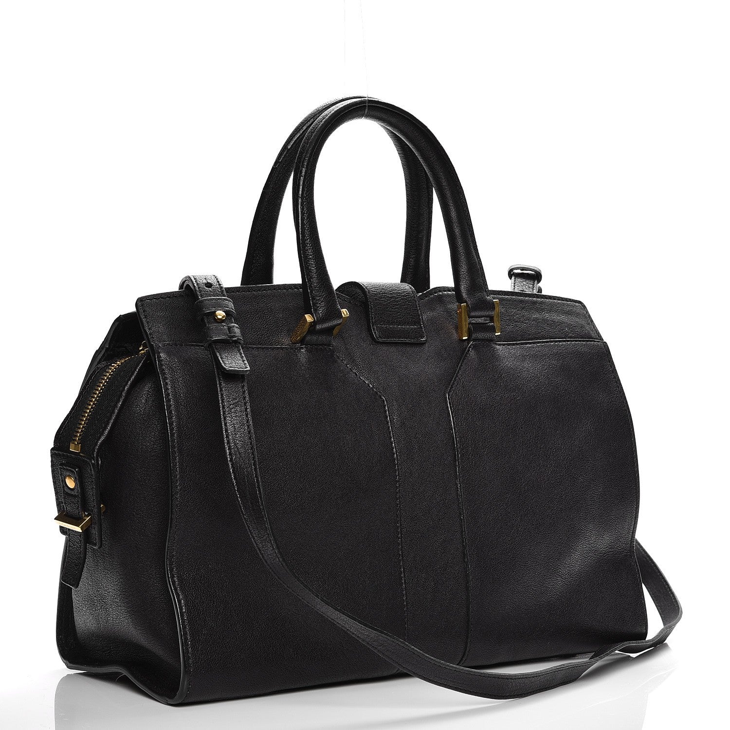 Saint Laurent Sheepskin Small Cabas ChYc Black 4 of 9
