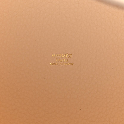 Hermes Taurillon Clemence Picotin Lock 22 MM Nata 6 of 11