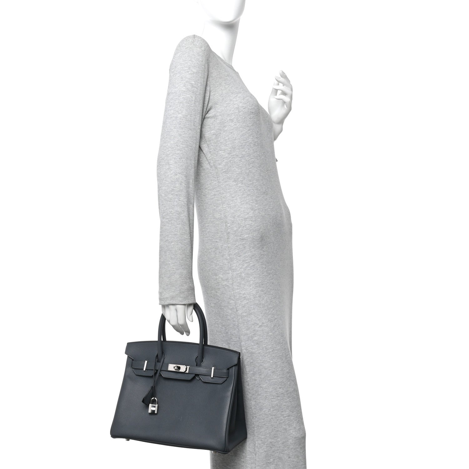 Hermes Epsom Birkin 30 Gris Misty 2 of 13