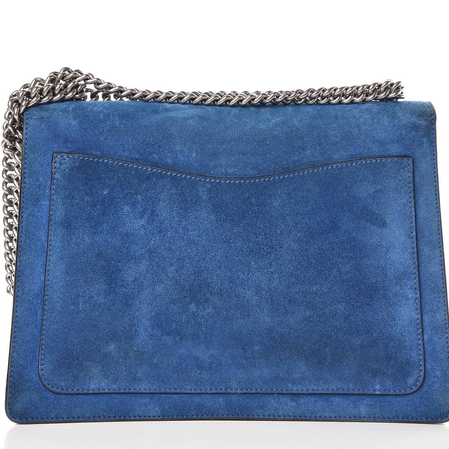 Gucci Suede Medium Dionysus Shoulder Bag Blue 14 of 16