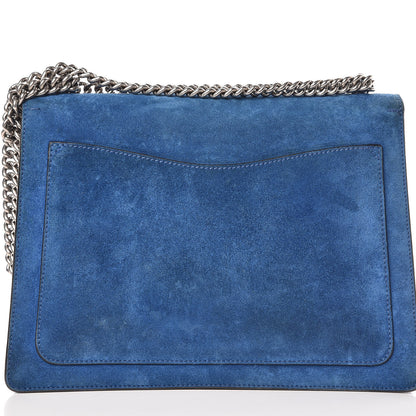 Gucci Suede Medium Dionysus Shoulder Bag Blue 14 of 16
