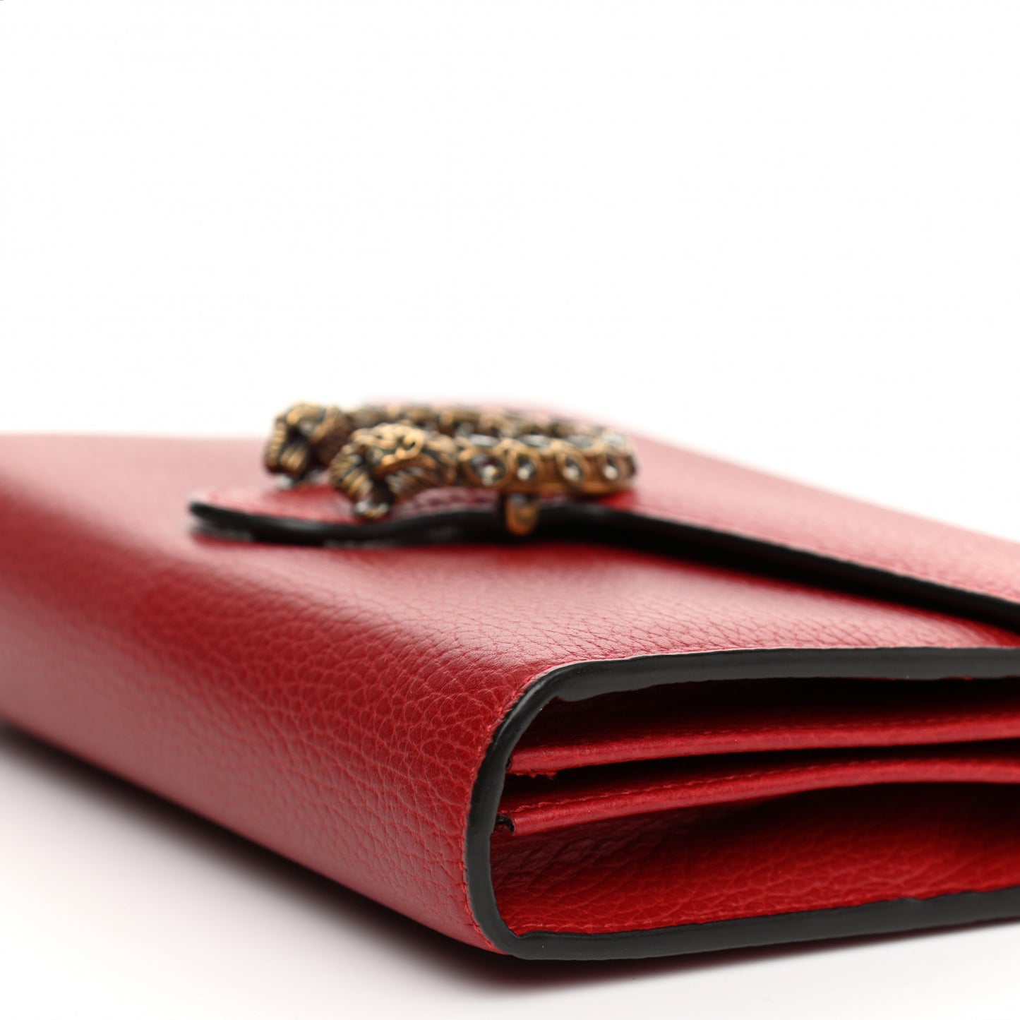 Calfskin Mini Dionysus Chain Wallet Hibiscus Red